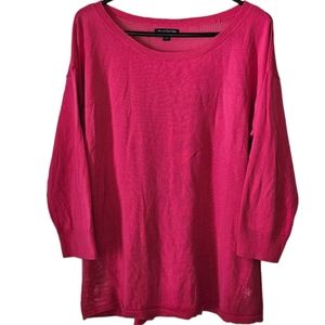 American Eagle Outfitters Pink 3/4 Sleeve Sweater Size XL EUC